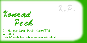 konrad pech business card